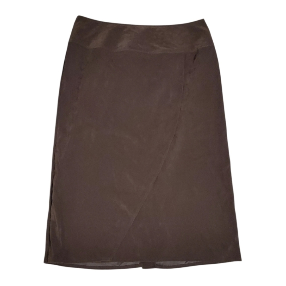 Cato Women's Faux Suede Chocolate Brown Whimsigoth Pencil Maxi Skirt 20W